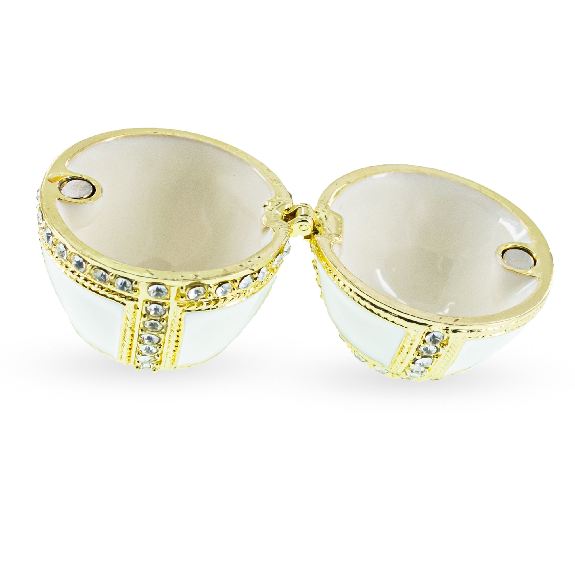 1890 Danish Palaces Royal Imperial Easter Egg in White