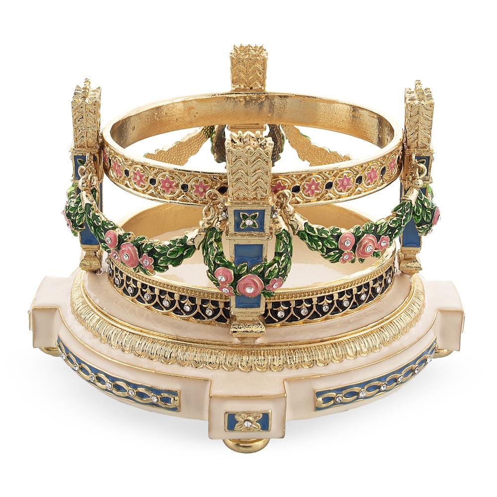 1907 Love Trophies Egg (Cradle with Garlands) Musical Royal Easter Egg BestPysanky