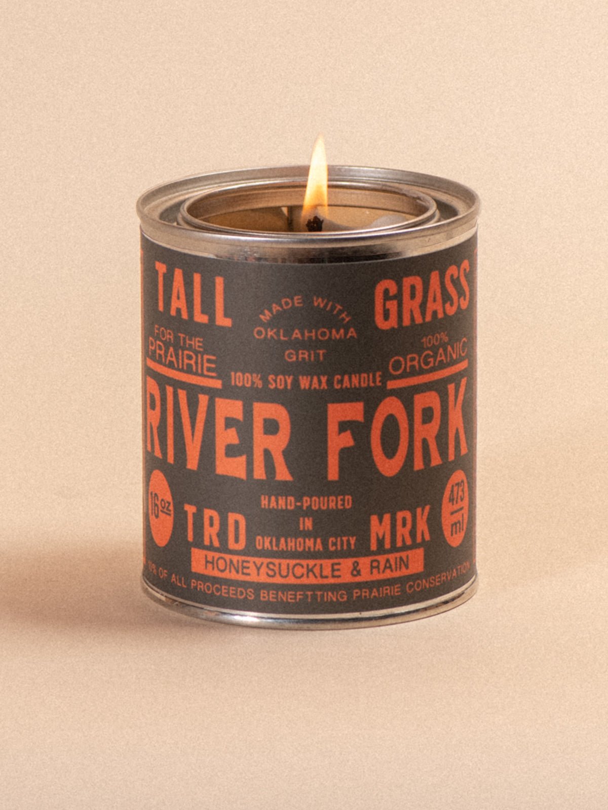 River Fork: Honeysuckle + Rain Soy Wax Candle Tallgrass Supply