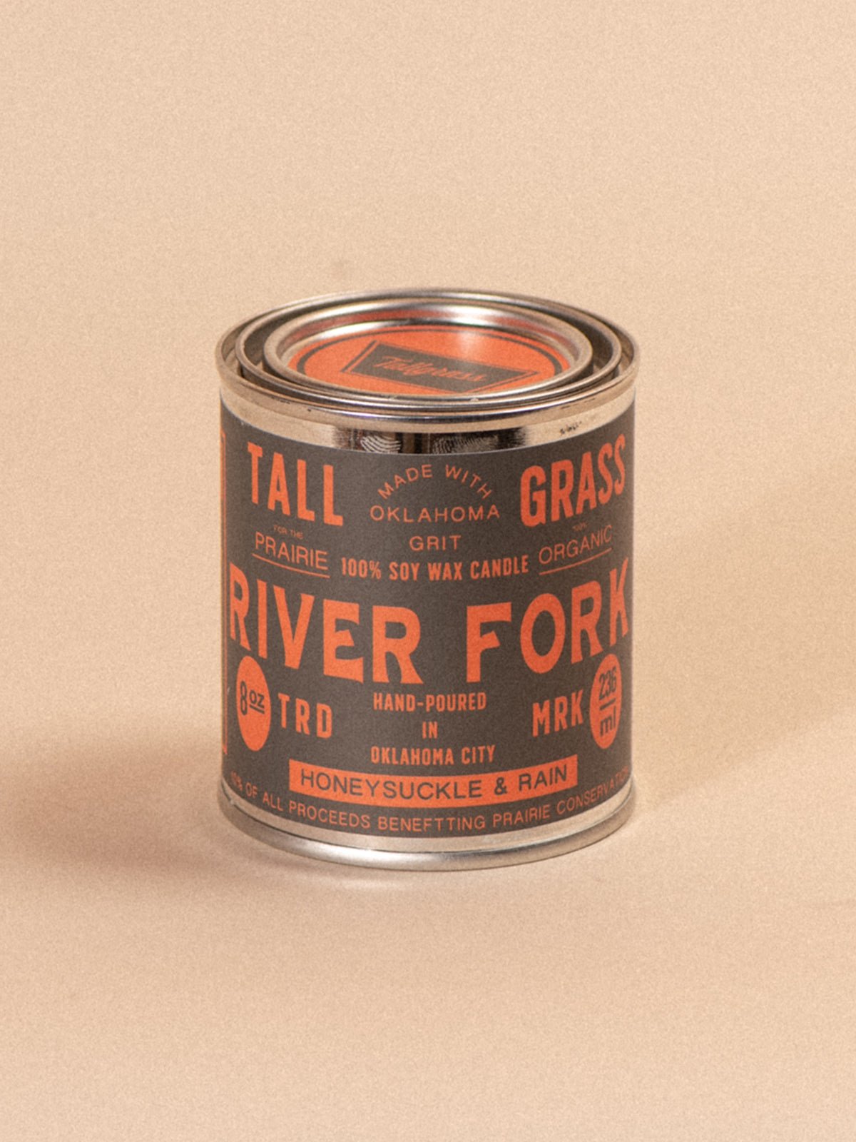 River Fork: Honeysuckle + Rain Soy Wax Candle Tallgrass Supply