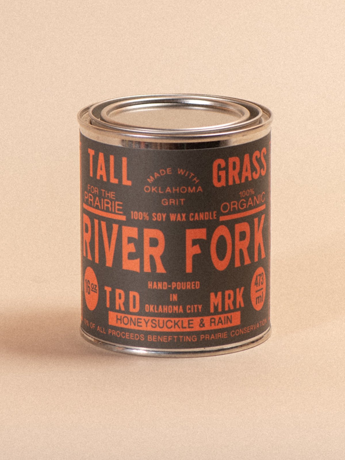 River Fork: Honeysuckle + Rain Soy Wax Candle Tallgrass Supply