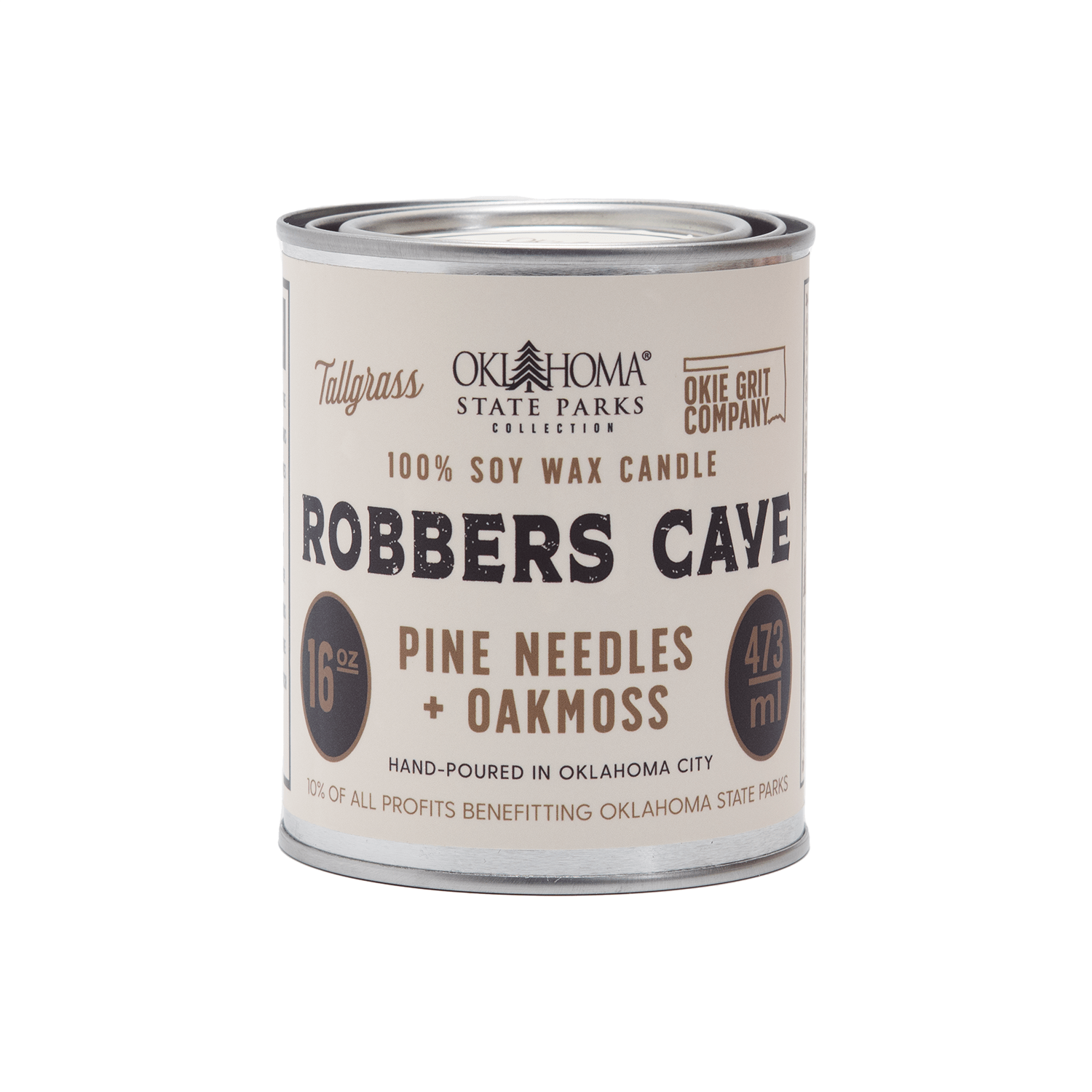 Robbers Cave: Pine Needles + Oakmoss Soy Wax Candle Tallgrass Supply