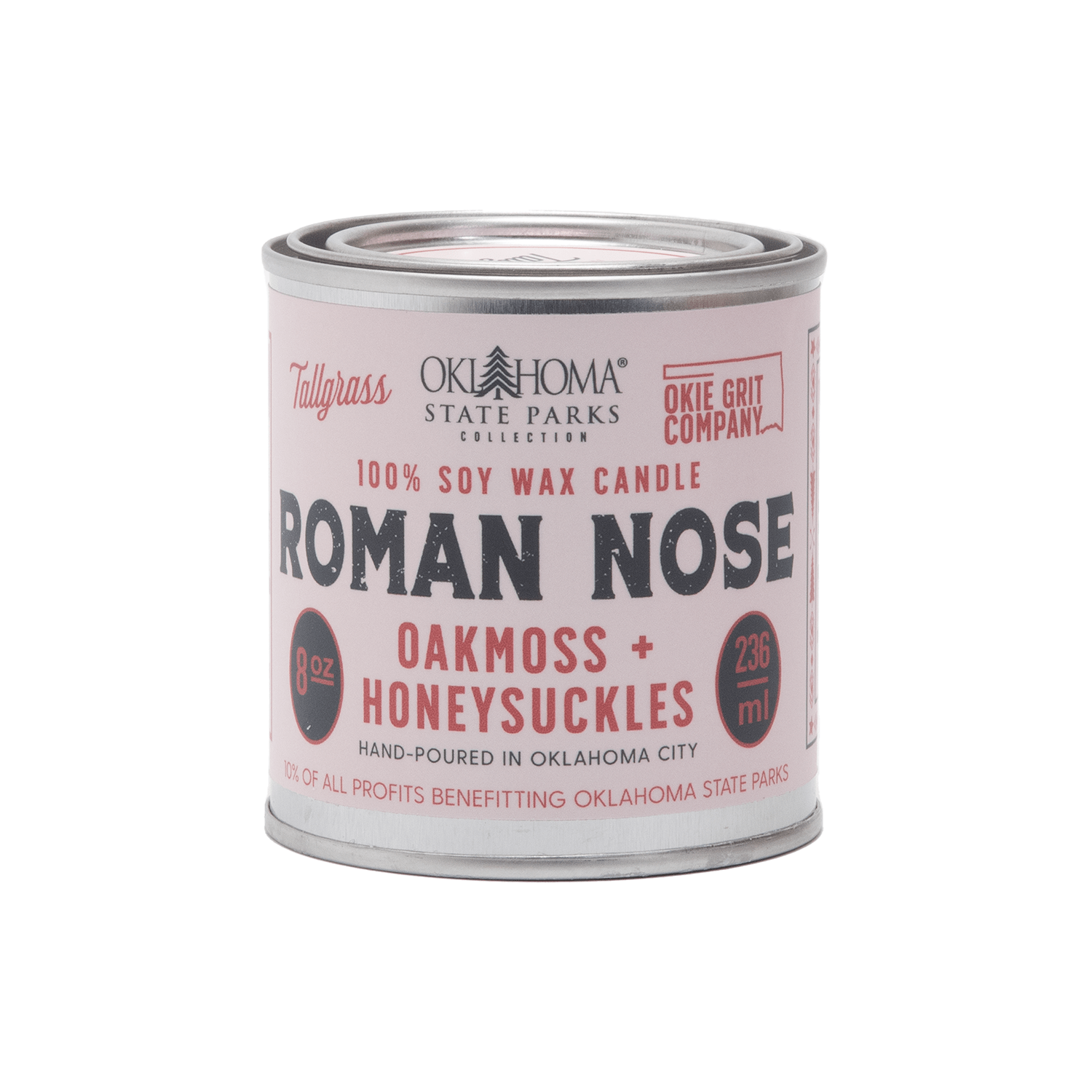 Roman Nose: Oakmoss + Honeysuckle Soy Wax Candle Tallgrass Supply