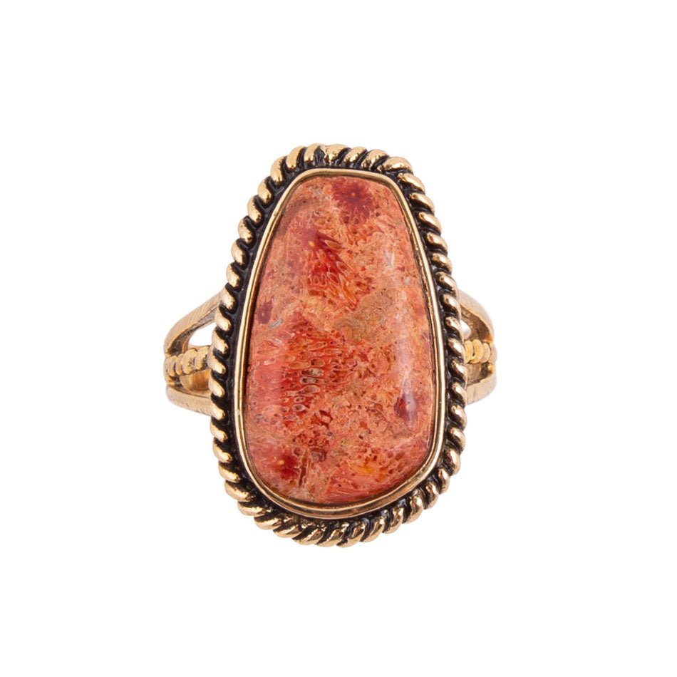 Roped Sponge Coral Ring Barse Jewelry