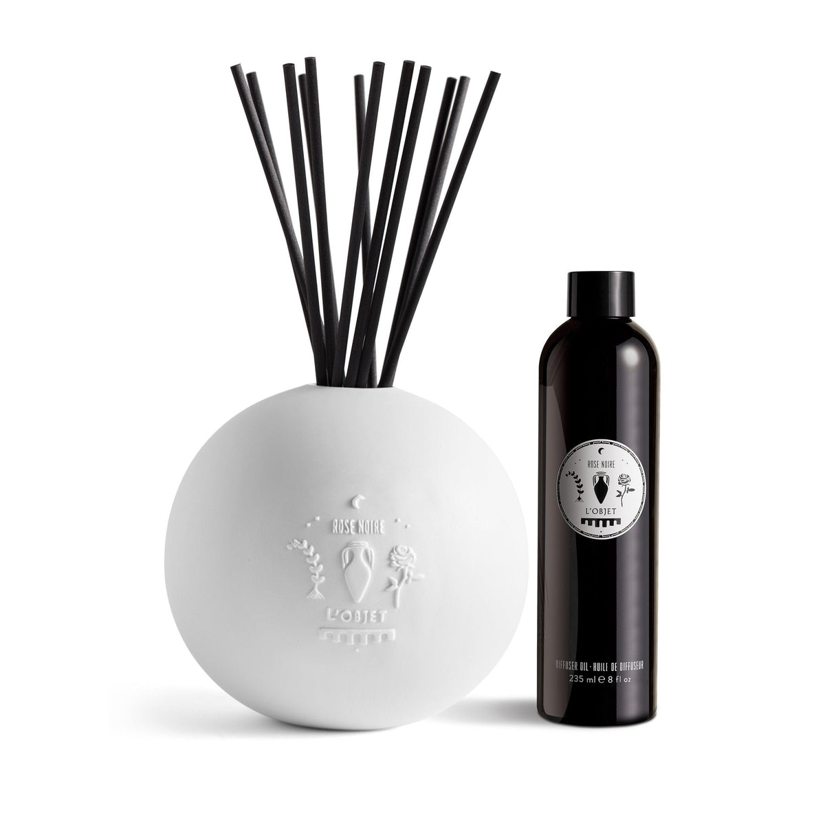 Rose Noire Porcelain Diffuser Set by L'Objet