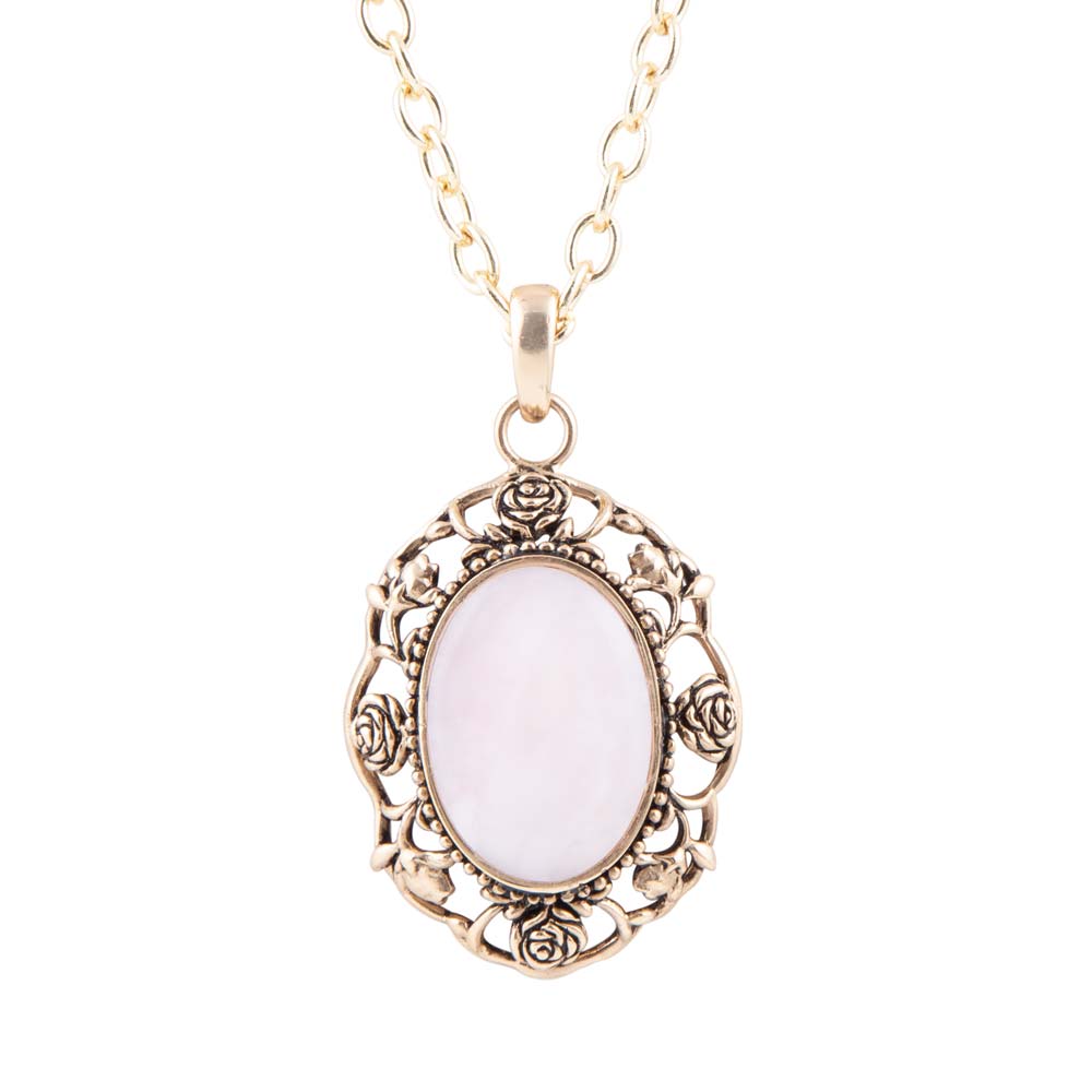 Rosie Pink Opal Pendant Necklace Barse Jewelry