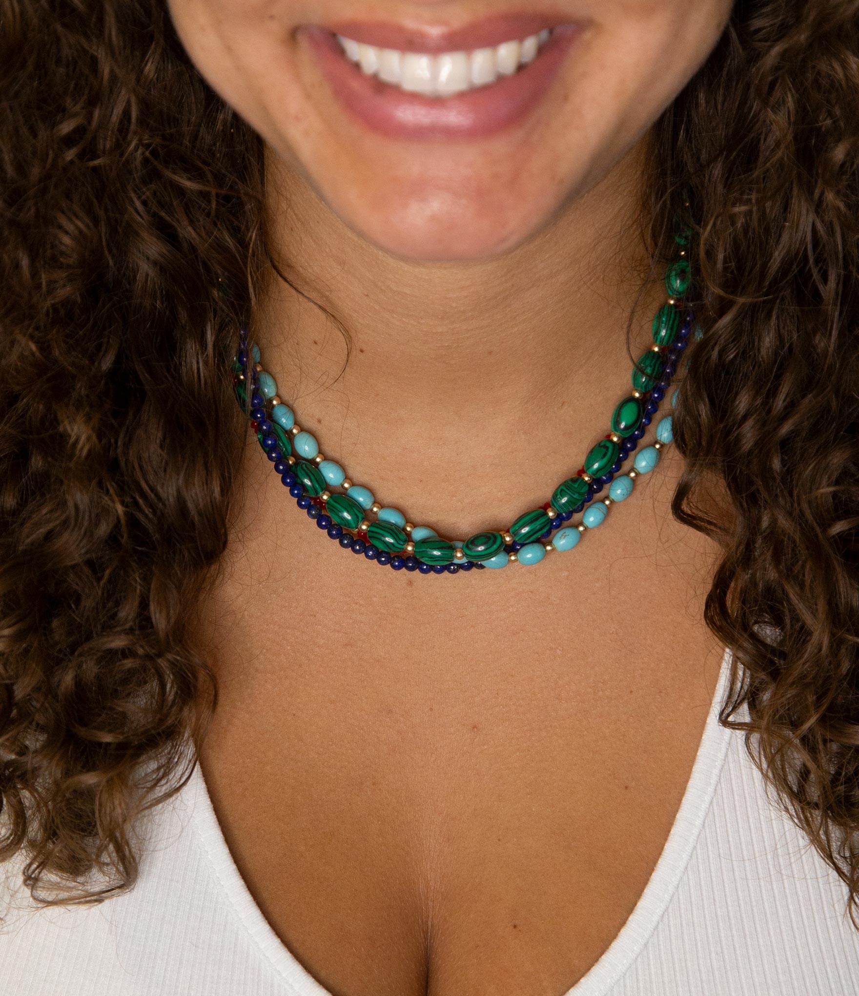 Scarsdale Multi Stone Colorful Statement Necklace Barse Jewelry
