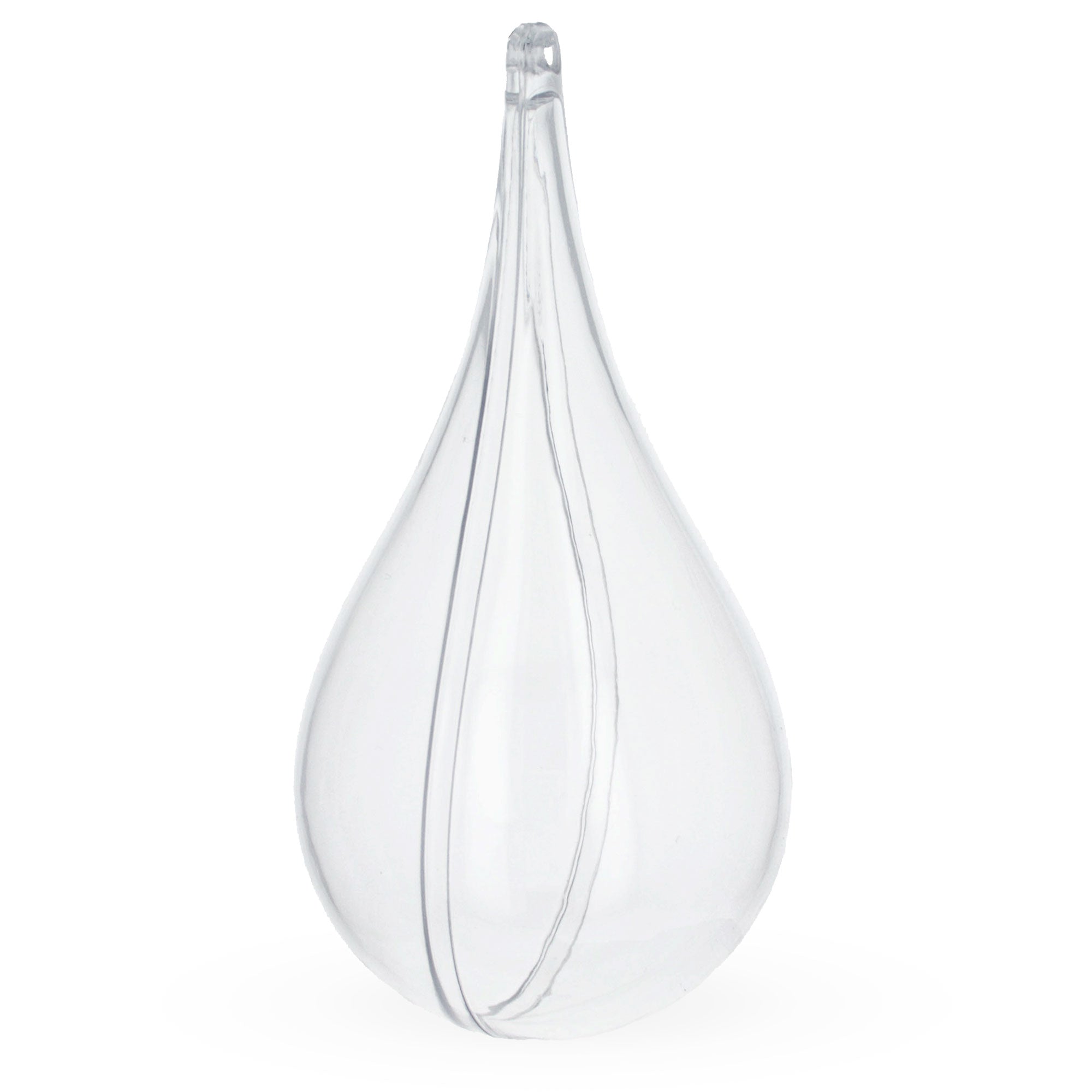 Set of 3 Clear Plastic Waterdrop Ornaments 4.3 Inches (109 mm)