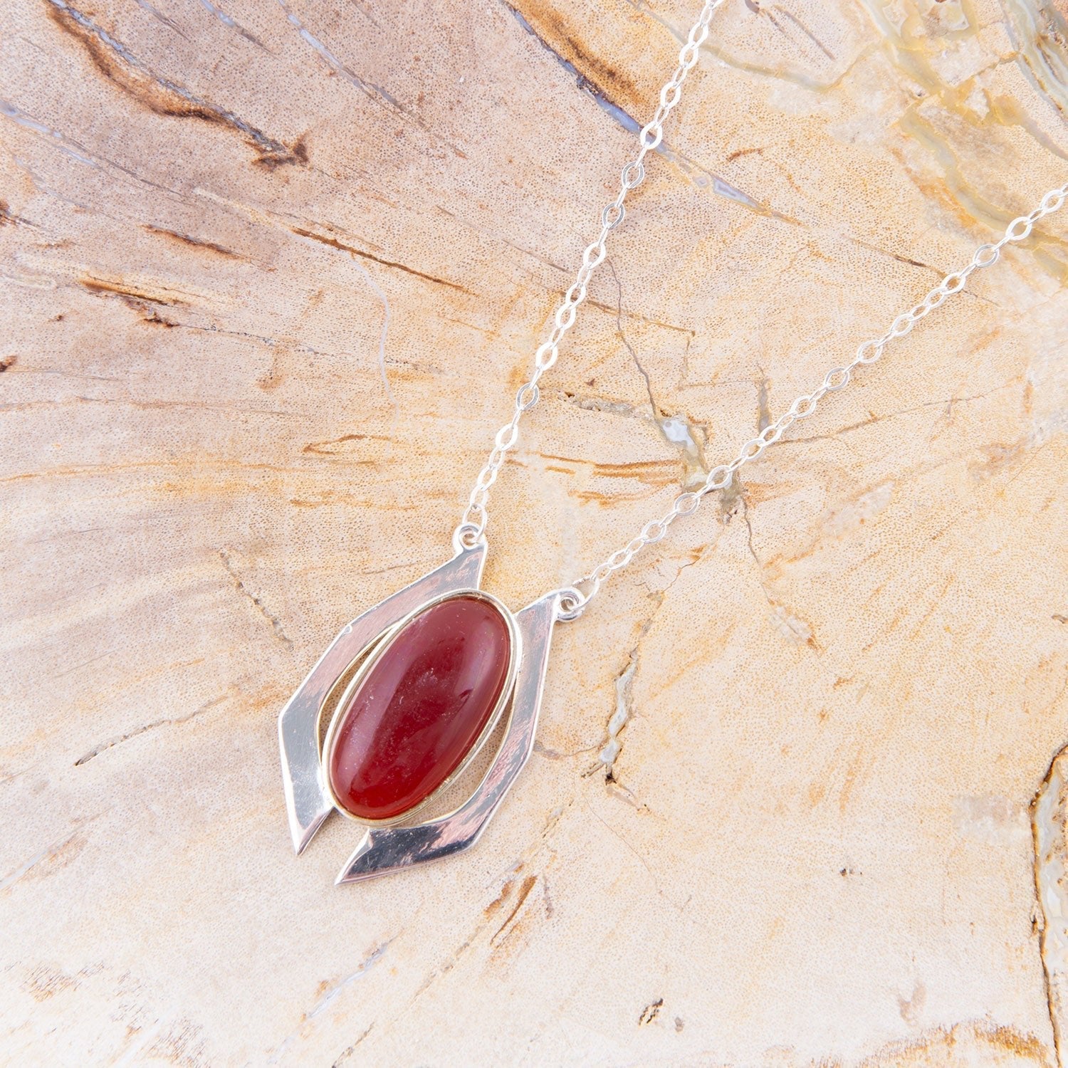 Shine Bright Carnelian Necklace Barse Jewelry