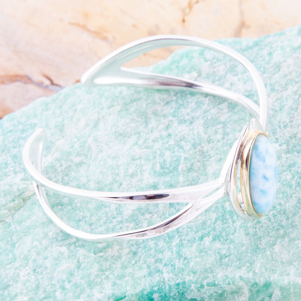 Shine Bright Larimar Cuff Bracelet Barse Jewelry