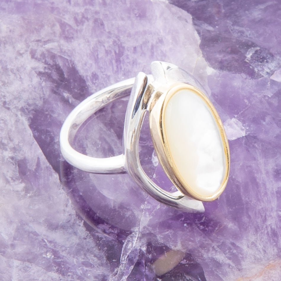 Shine Bright Mother of Pearl Ring Barse Jewelry