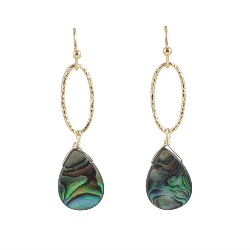Sky Fall Bronze Earrings-Abalone Barse Jewelry