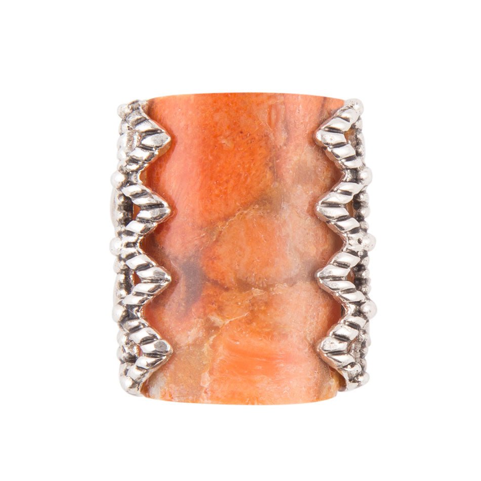 Sluice Orange Coral Ring Barse Jewelry
