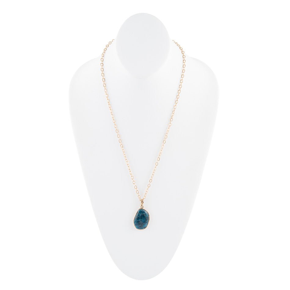 Statement Apatite Pendant Necklace Barse Jewelry