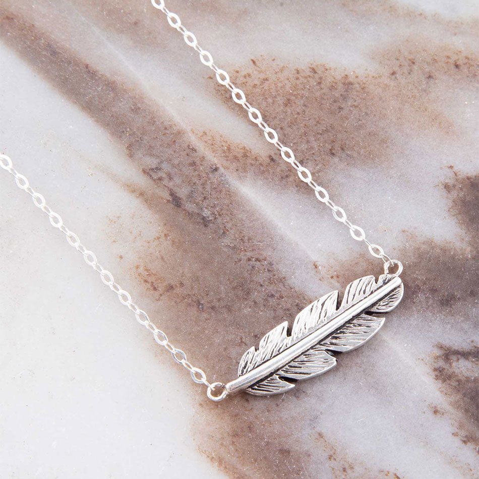 Sterling Silver Quill Necklace Barse Jewelry