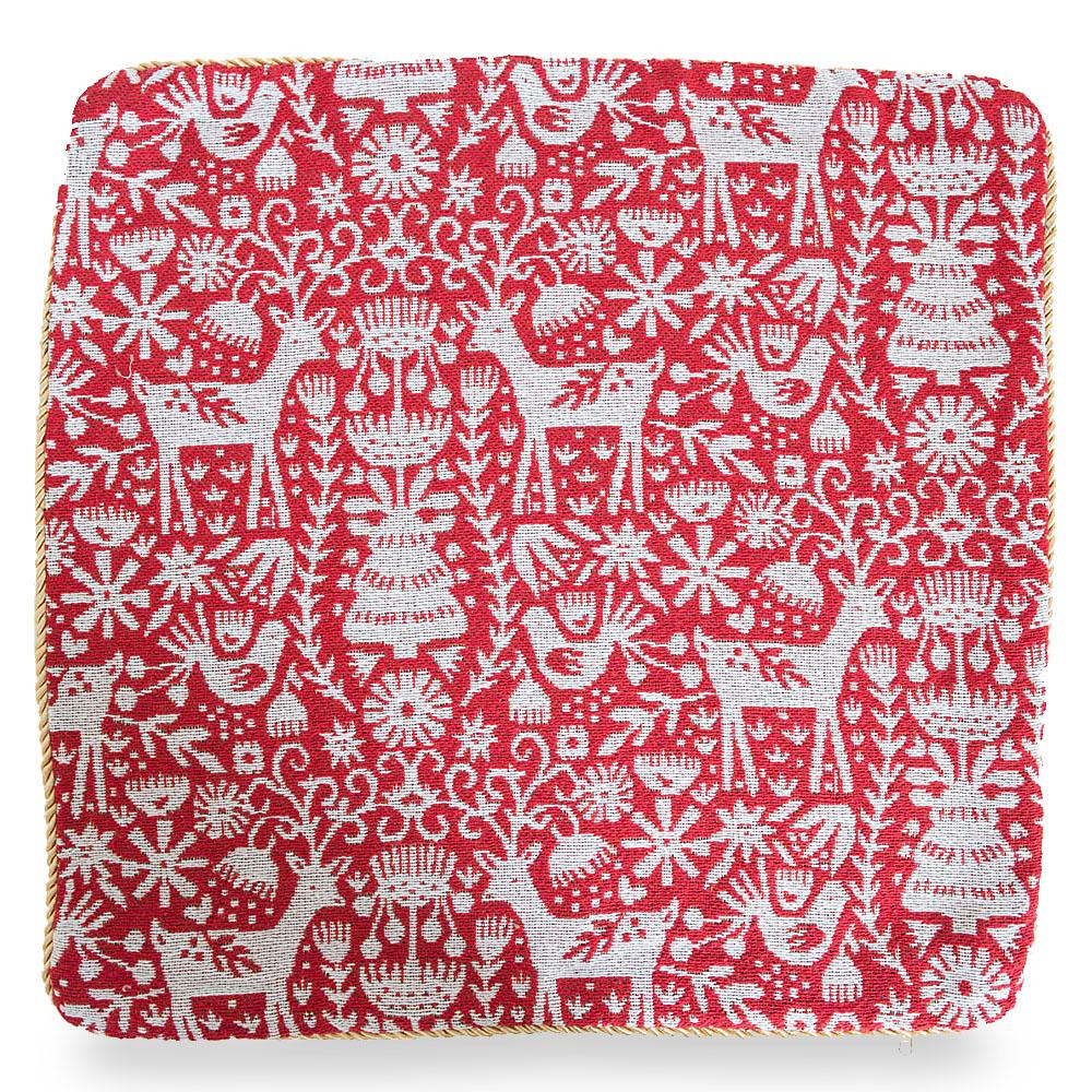 Set of 2 White Deer in the Woods Christmas Throw Cushion Pillow Covers BestPysanky