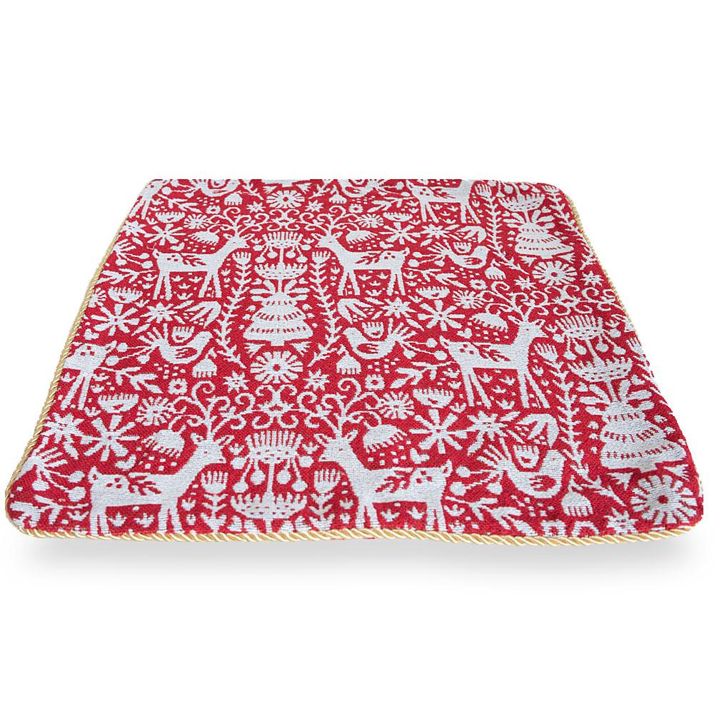 Set of 2 White Deer in the Woods Christmas Throw Cushion Pillow Covers BestPysanky