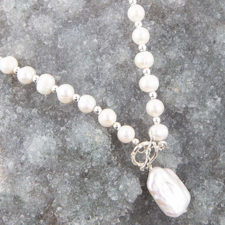 Sunday Best Pearl Toggle Necklace Barse Jewelry