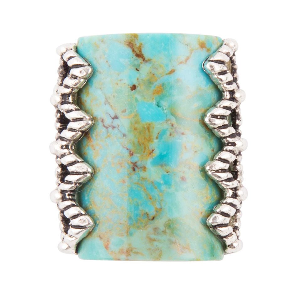 Blue Turquoise Sterling Silver Slice Statement Ring Barse Jewelry