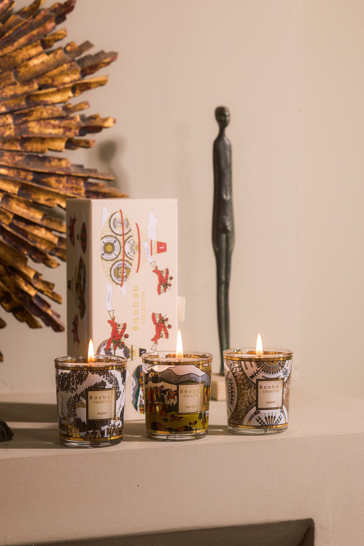 Baobab Collection - Trio Travel Candles Aspen-Likááh-Far West