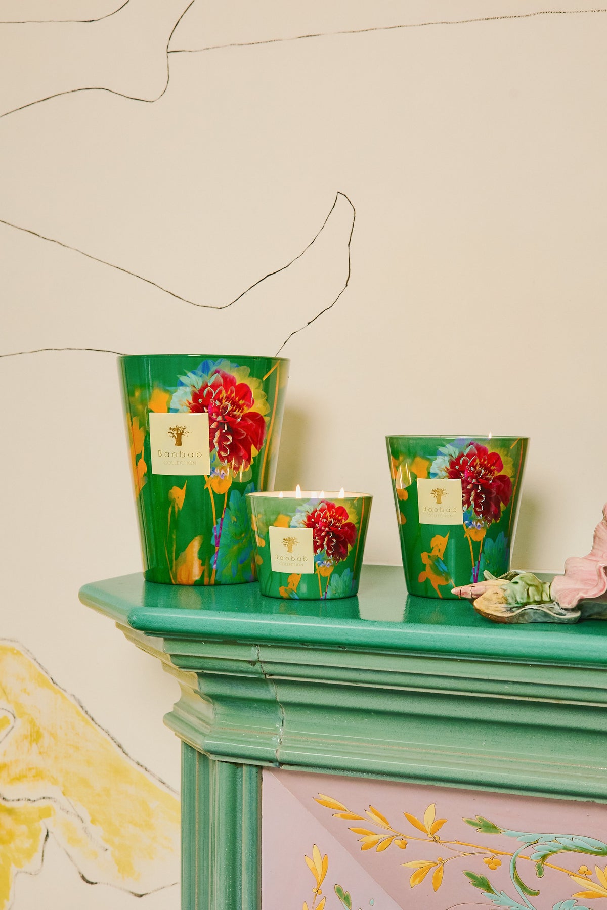 Baobab Collection - Scented Candle Arty Flowers Bouquet