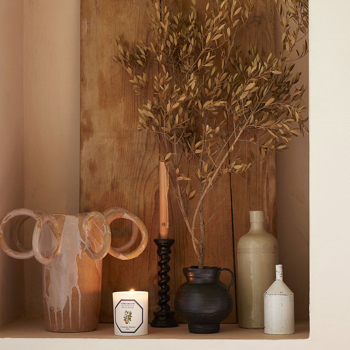Cedar Scented Taper Candles