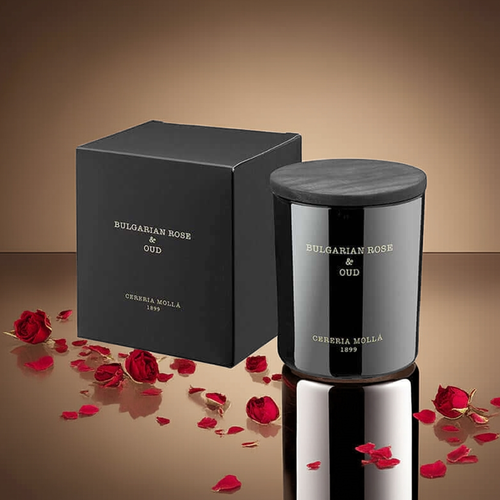 Cereria Molla - Bulgarian Rose & Oud Candle - 8 oz / 230 g - Coastous