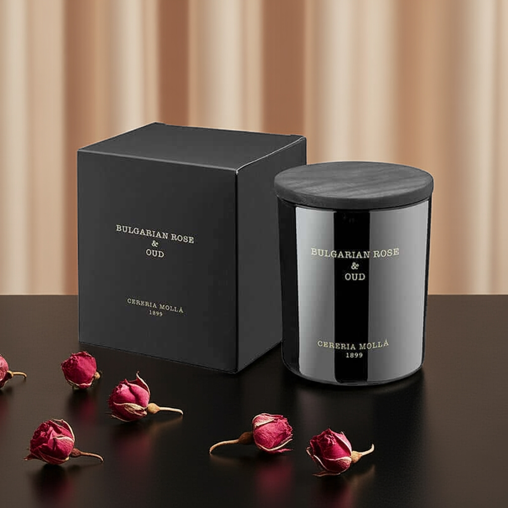 Cereria Molla - Bulgarian Rose & Oud Candle - 8 oz / 230 g - Coastous