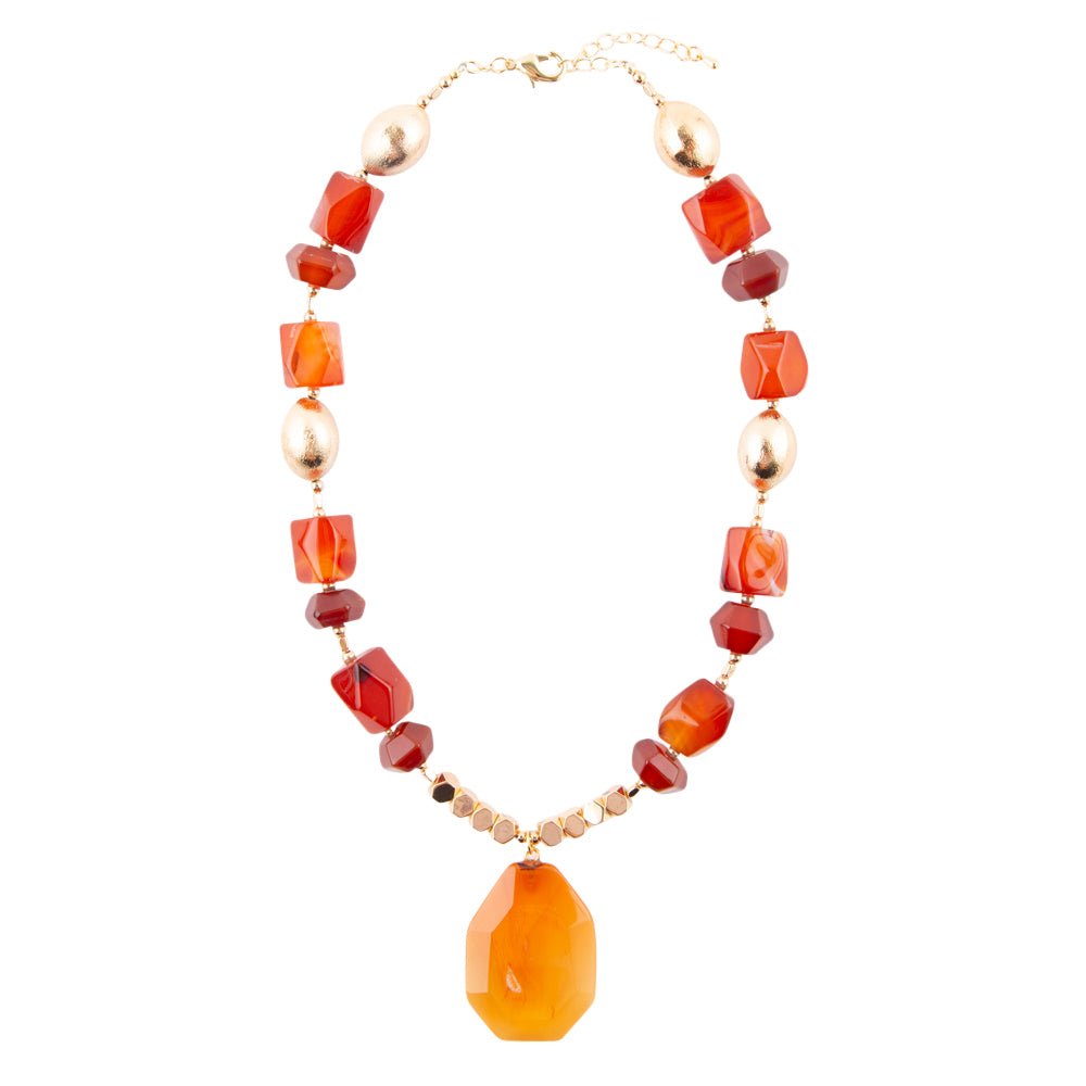 Victoria Carnelian Pendant Necklace Barse Jewelry