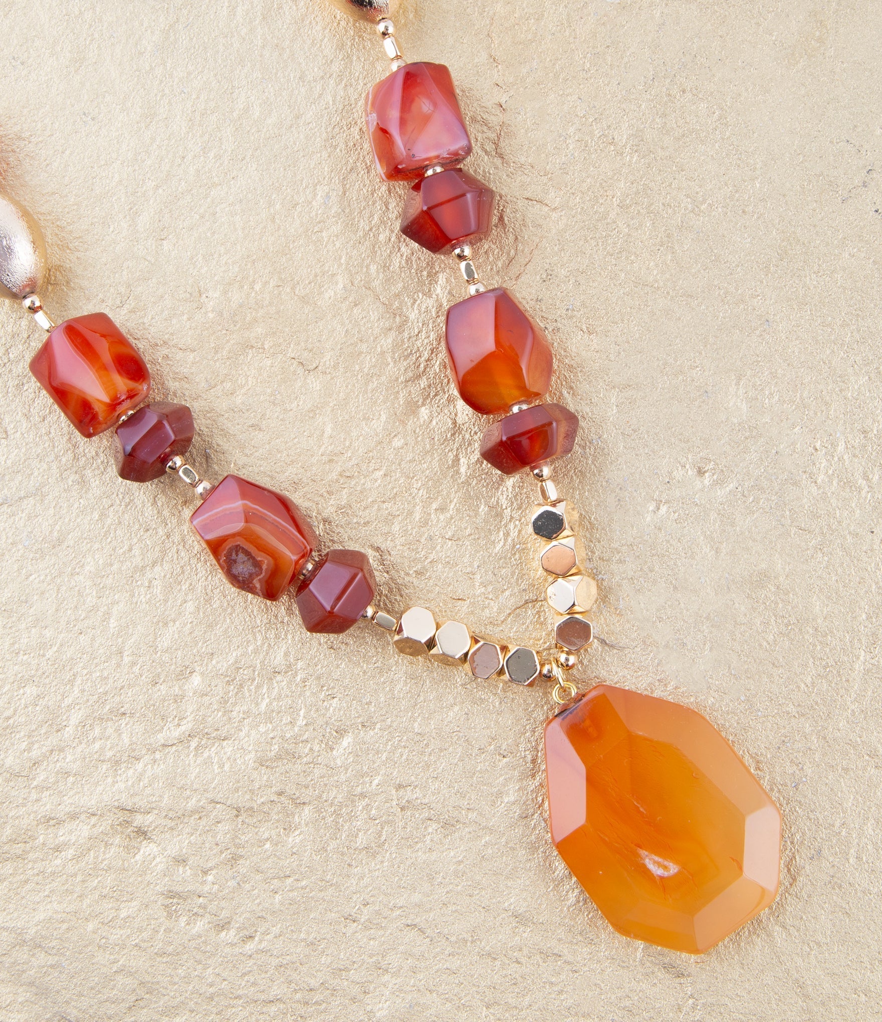 Victoria Carnelian Pendant Necklace Barse Jewelry