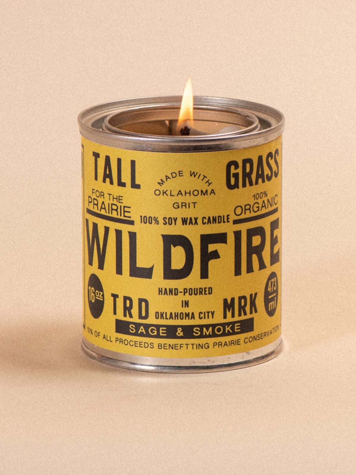 Wildfire: Sage + Smoke Soy Wax Candle Tallgrass Supply