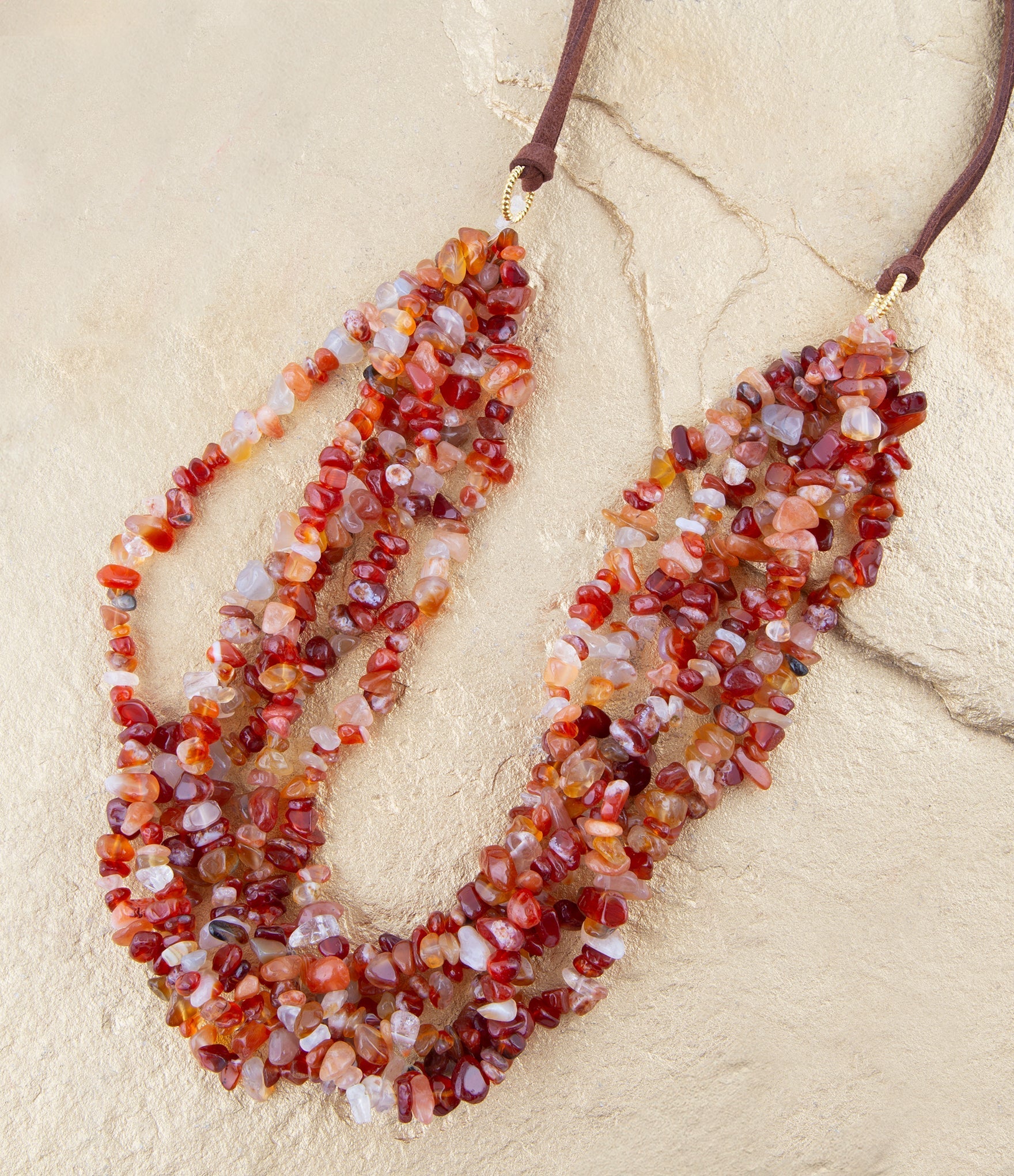Xavier Carnelian Multi-Strand Necklace Barse Jewelry