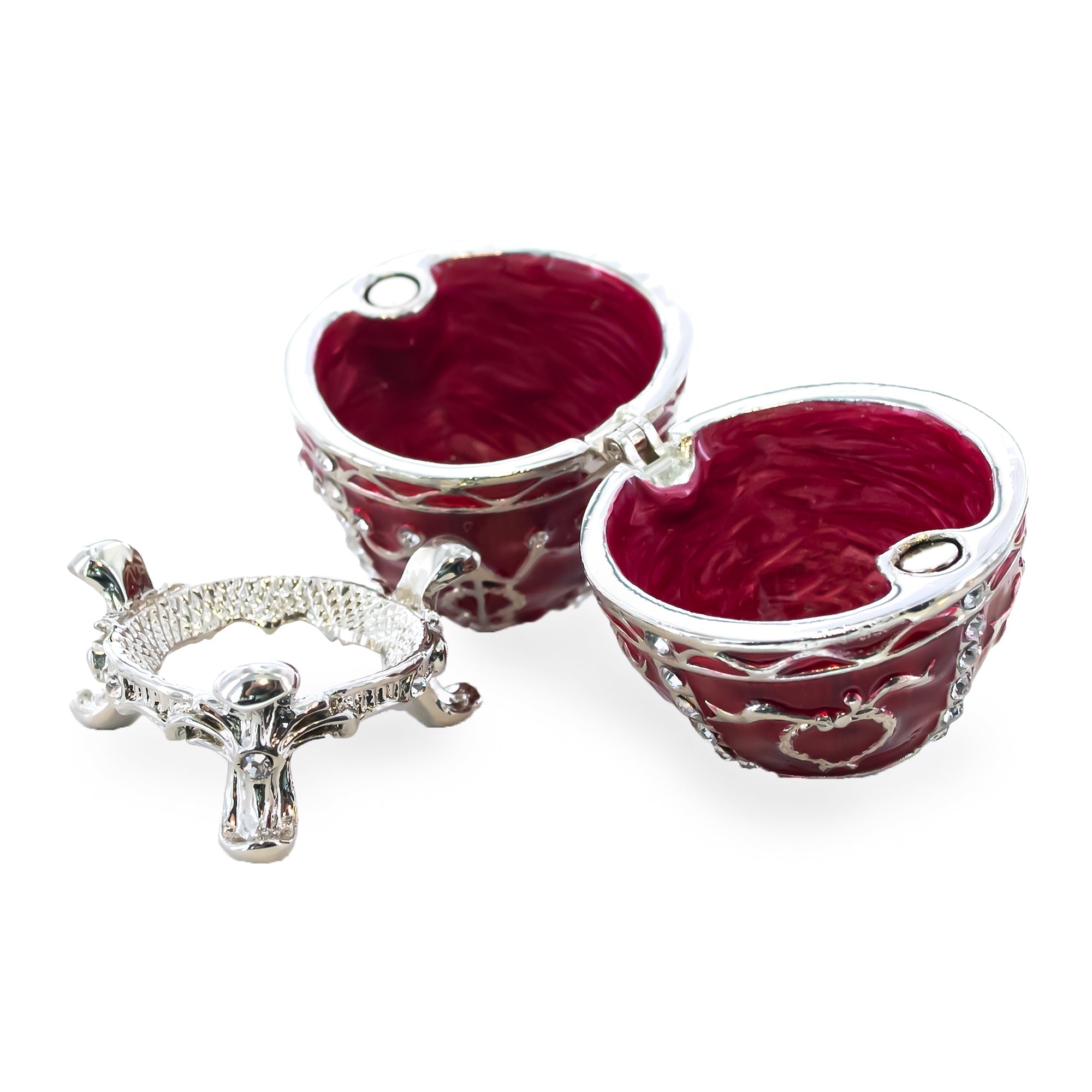 1895 Rosebud Royal Imperial Metal Easter Egg 2.5 Inches BestPysanky