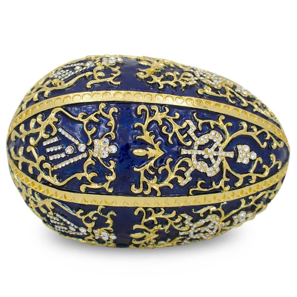 1895 Twelve Monograms Royal Imperial Metal Easter Egg BestPysanky