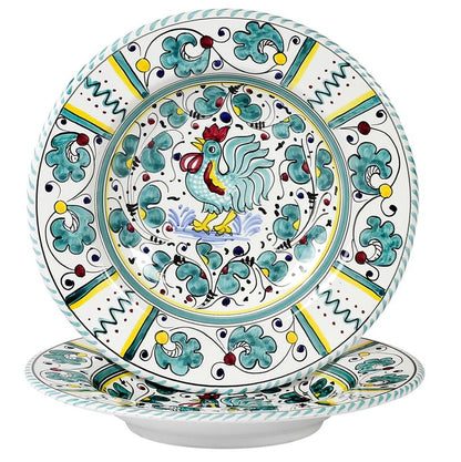 ORVIETO GREEN ROOSTER: 5 Pieces Place Setting