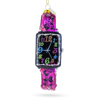 Pink Bracelet Watch Glass Christmas Ornament