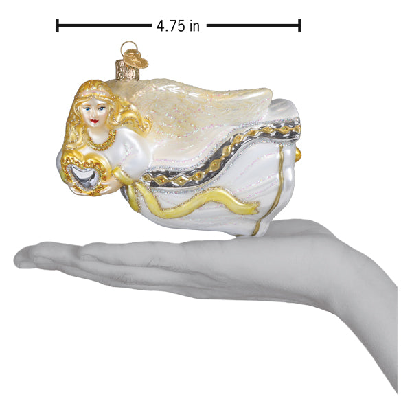 Angel With Heart Ornament
