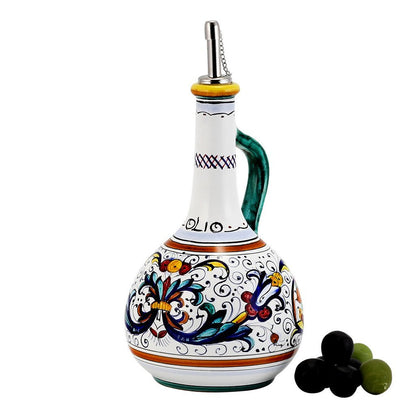 RICCO DERUTA DELUXE: Olive Oil Bottle Dispenser with Metal Capped Pourer