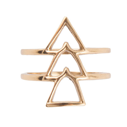 1, 2, 3 Go Golden Bronze Ring Barse Jewelry