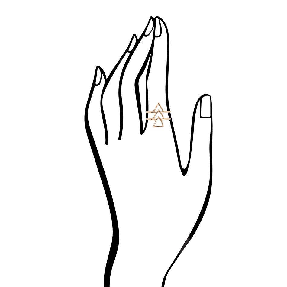 1, 2, 3 Go Golden Bronze Ring Barse Jewelry