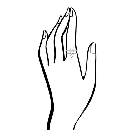 Go Triangle Sterling Silver Ring Barse Jewelry