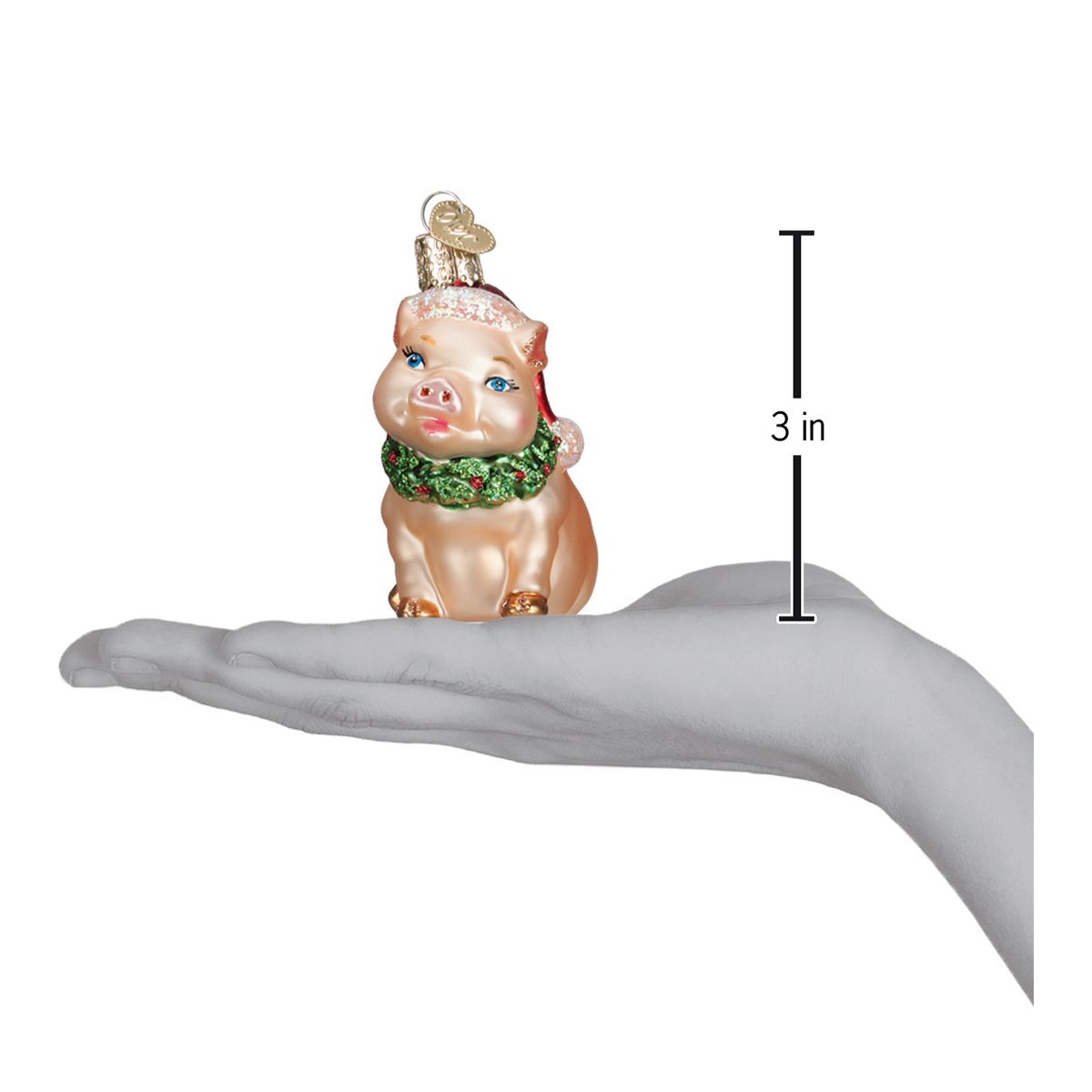Holly Pig Ornament