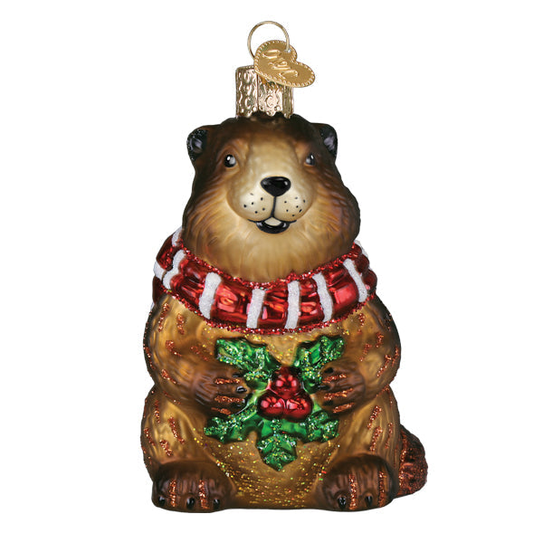 Merry Marmot Ornament