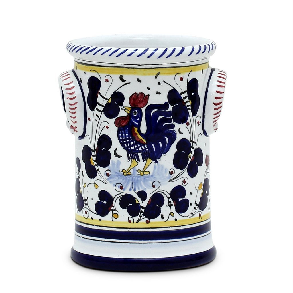 ORVIETO BLUE ROOSTER: Utensil Holder