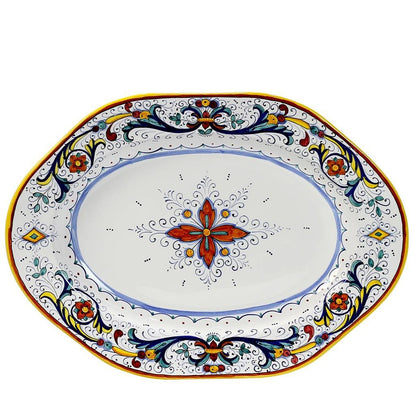 RICCO DERUTA DELUXE: Hexagonal Lg Oval Platter
