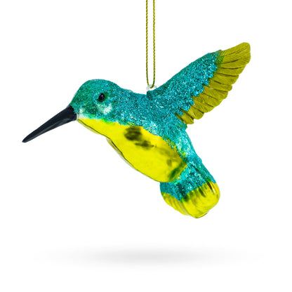 Hummingbird Glass Christmas Ornament