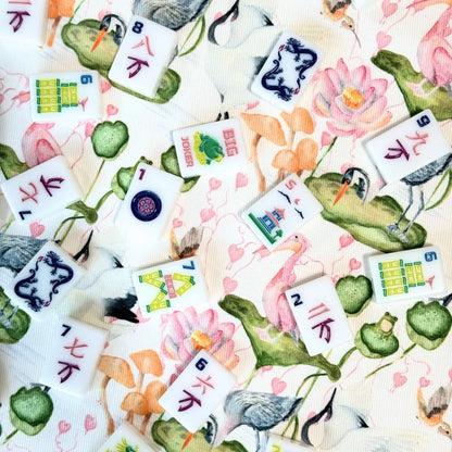 Scalloped Square Game Table Topper | Waterlily