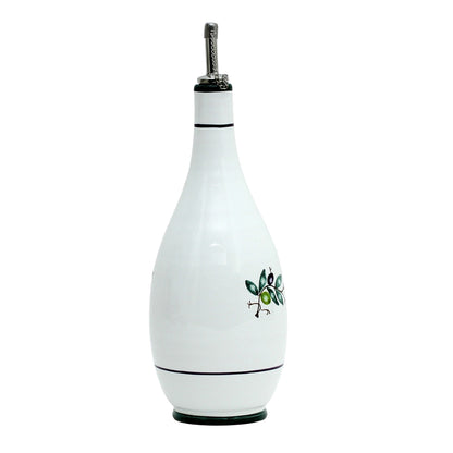 OLIVA: Olive Oil Bottle Dispenser with Metal Capped Pourer