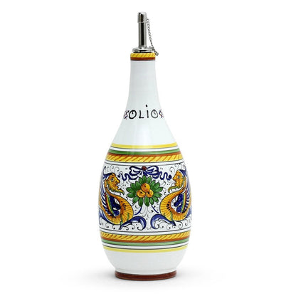 RAFFAELLESCO: Olive Oil Bottle Dispenser with Metal Capped Pourer