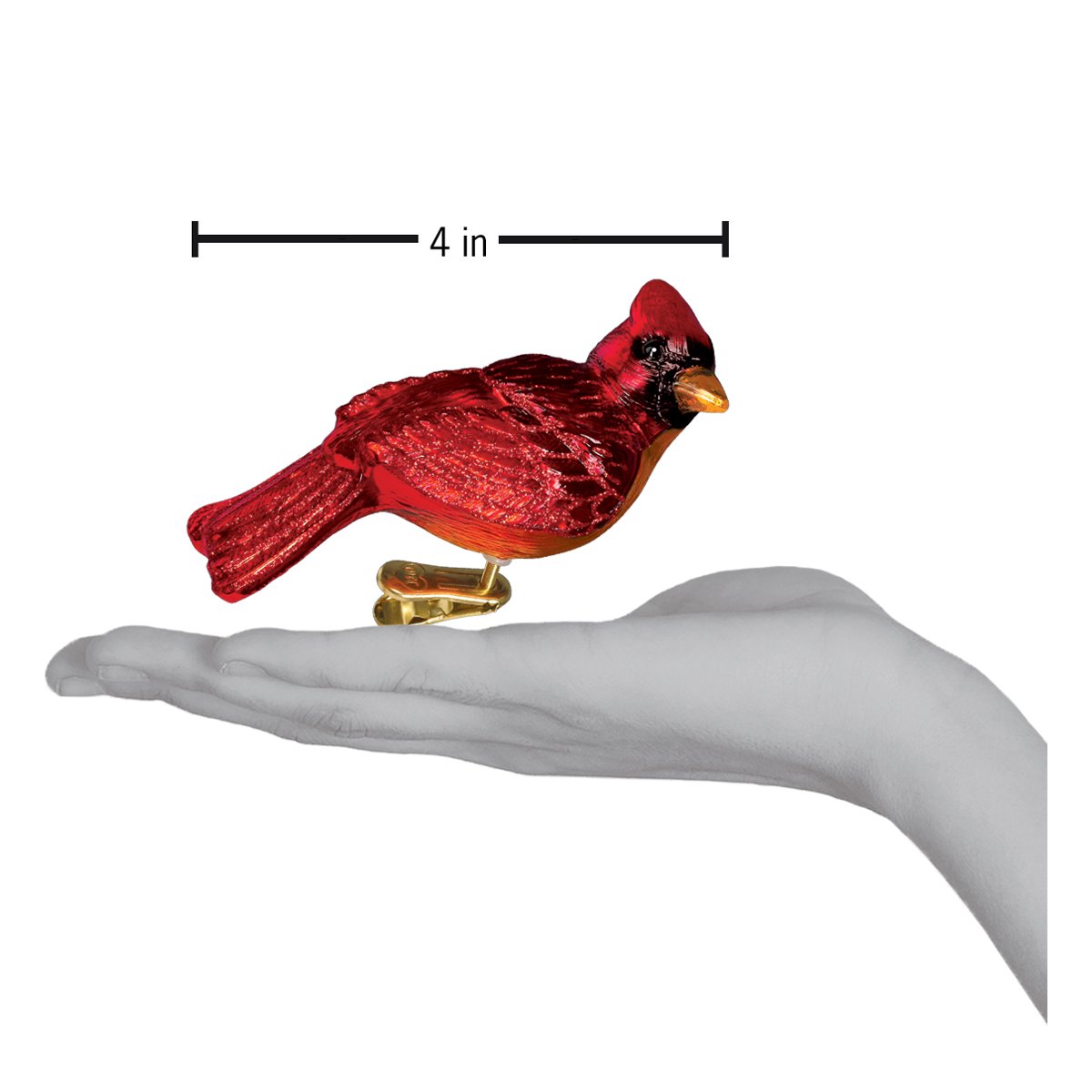 Resting Cardinal Ornament